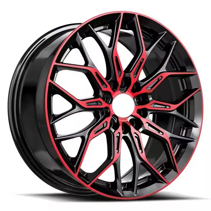 Sport Car Alloy Wheel Gloss Black Red Machined Face Aluminum 19 20 21 22 23 24 Inch Forged Car Rim Wheel For Acura Nissan Altima