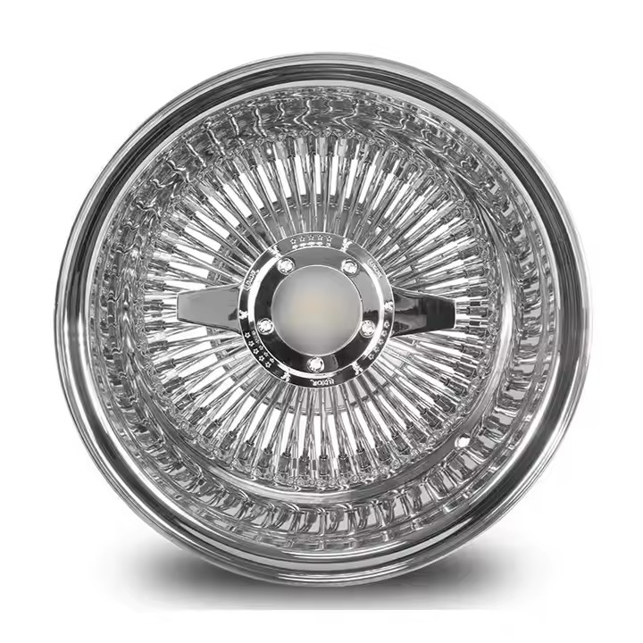 Wire Wheels All Silver 13x5.5 13x7 14x7 13 Inch 100 Spokes Straight Lace Reverse Chrome High Quality Steel Wire Rims 14 13