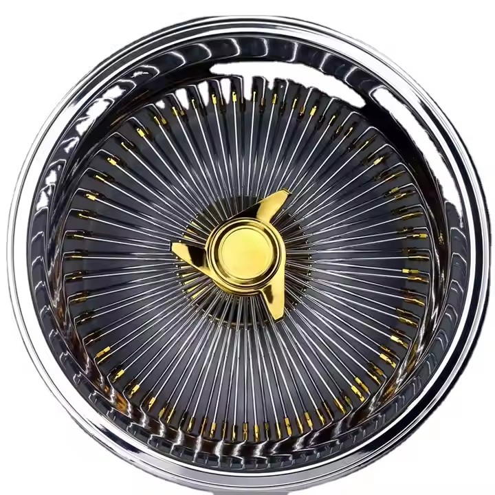 13"14"15"16"17"18"20"21"22" Wire Wheels For Classic Car 100 Spoke Centre Gold Passenger Car Front-wheel Driven Wire Wheels